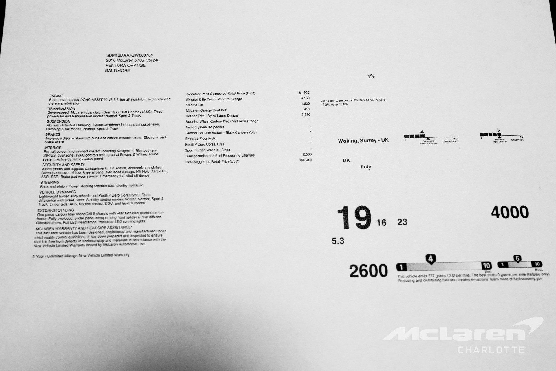 Used 2016 McLaren 570S | Charlotte, NC