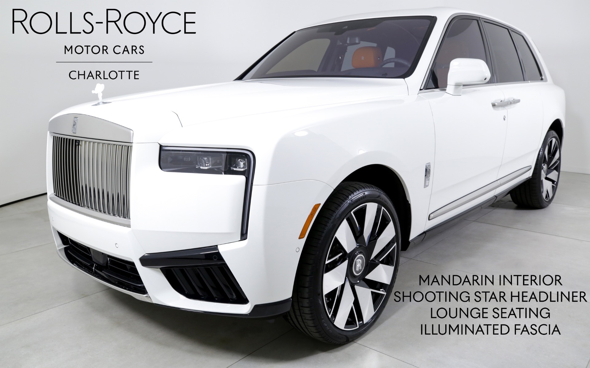 English White 2025 Rolls-Royce Cullinan SUV / Crossover All-Wheel Drive 8-Speed Automatic