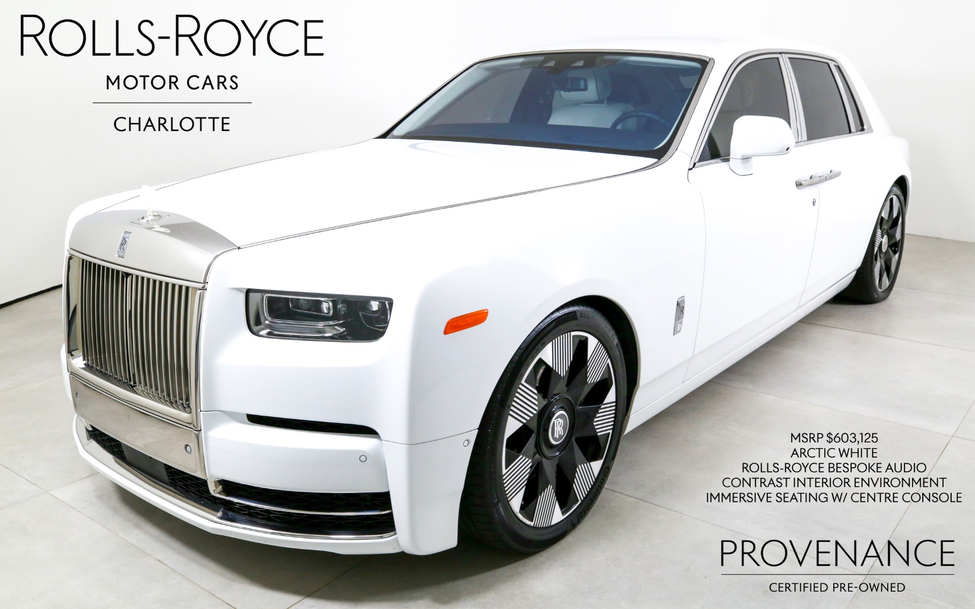 White 2024 Rolls-Royce Phantom Sedan Rear-Wheel Drive 8-Speed Automatic