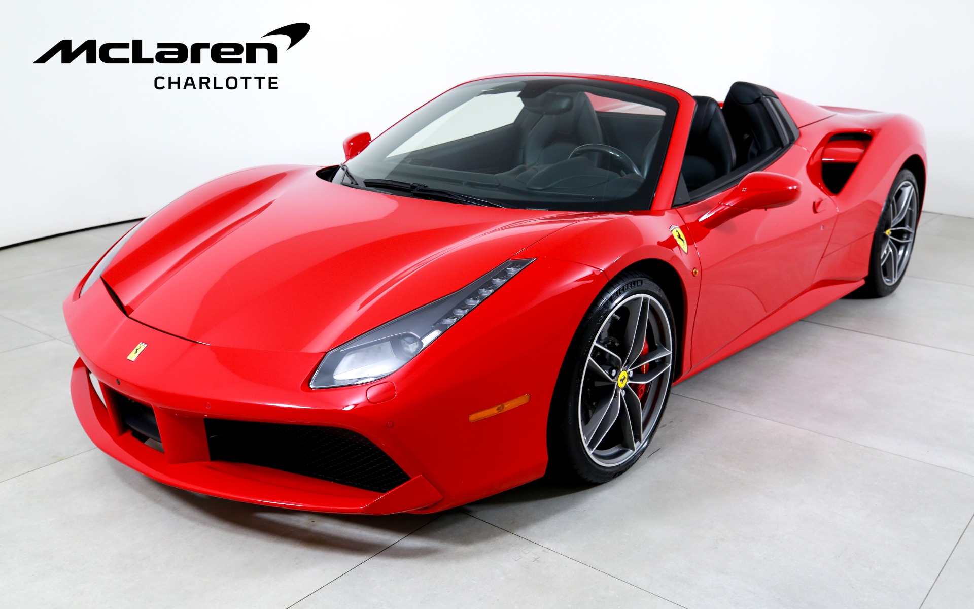 Rosso Corsa Metallic 2019 Ferrari 488 Spider RWD Convertible Rear-Wheel Drive 7-Speed Automatic