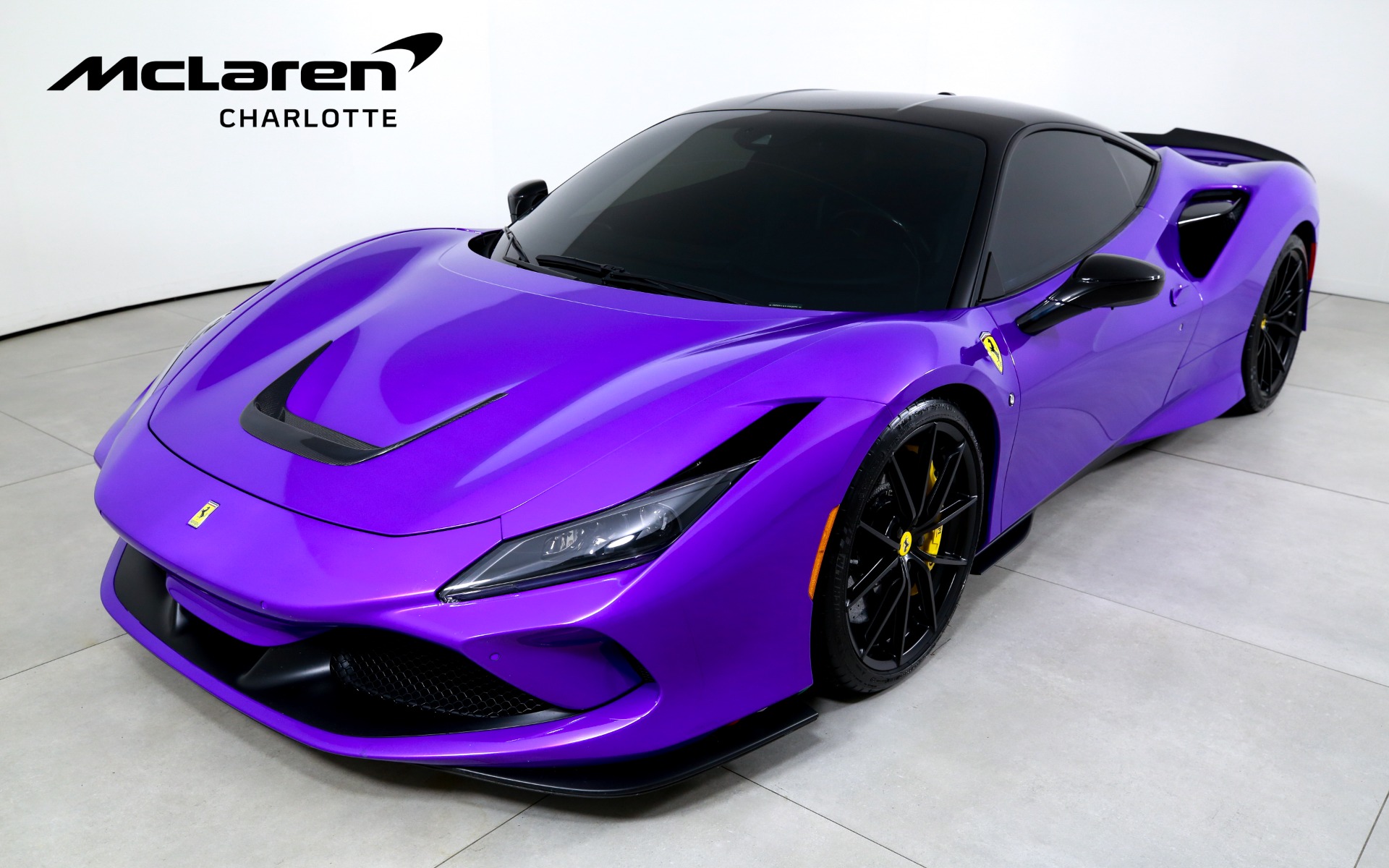 Purple 2020 Ferrari F8 Coupe Rear-Wheel Drive 7-Speed Automatic