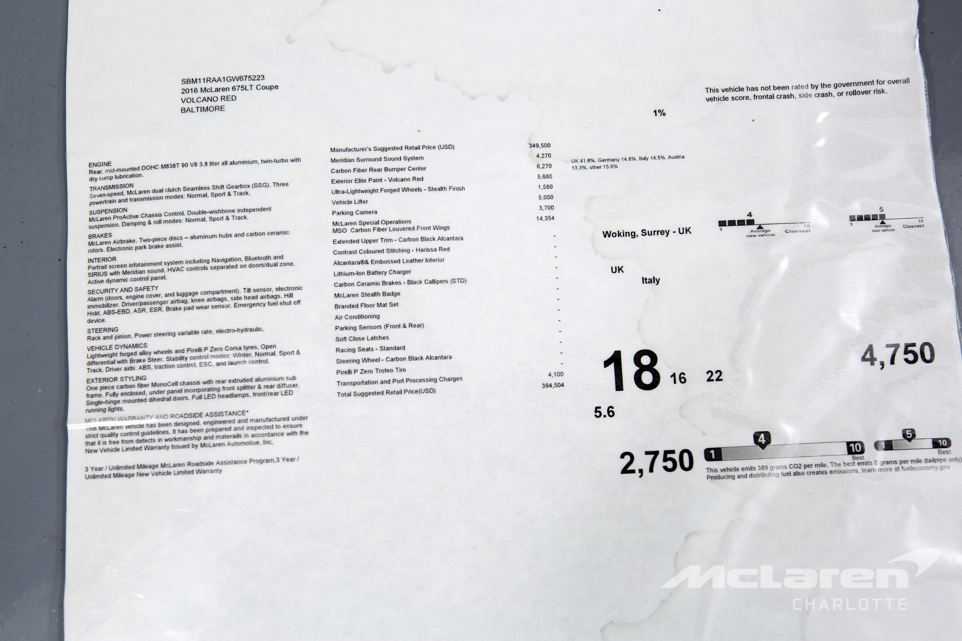 Used 2016 McLaren 675LT | Charlotte, NC