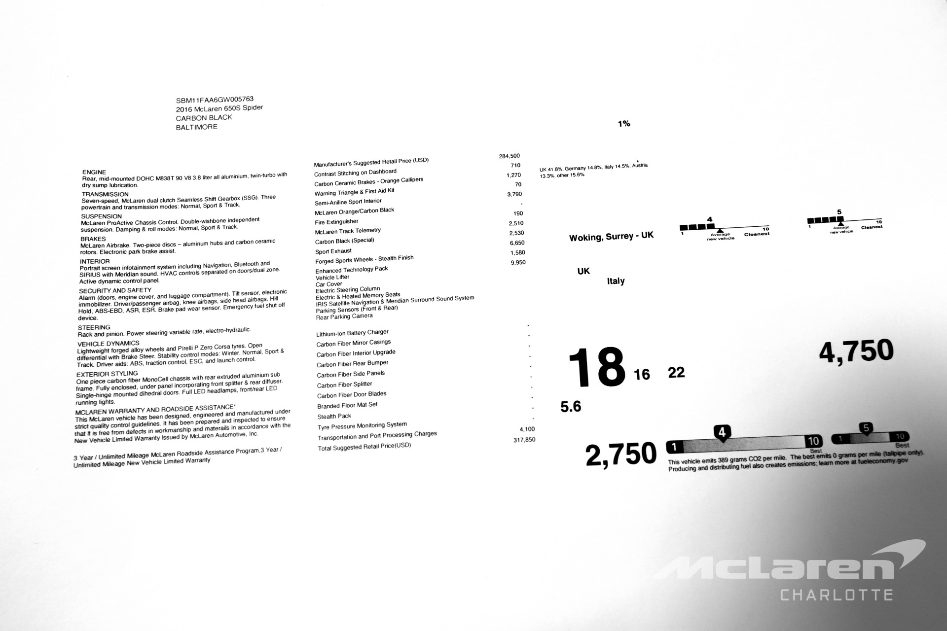 Used 2016 McLaren 650S Spider | Charlotte, NC