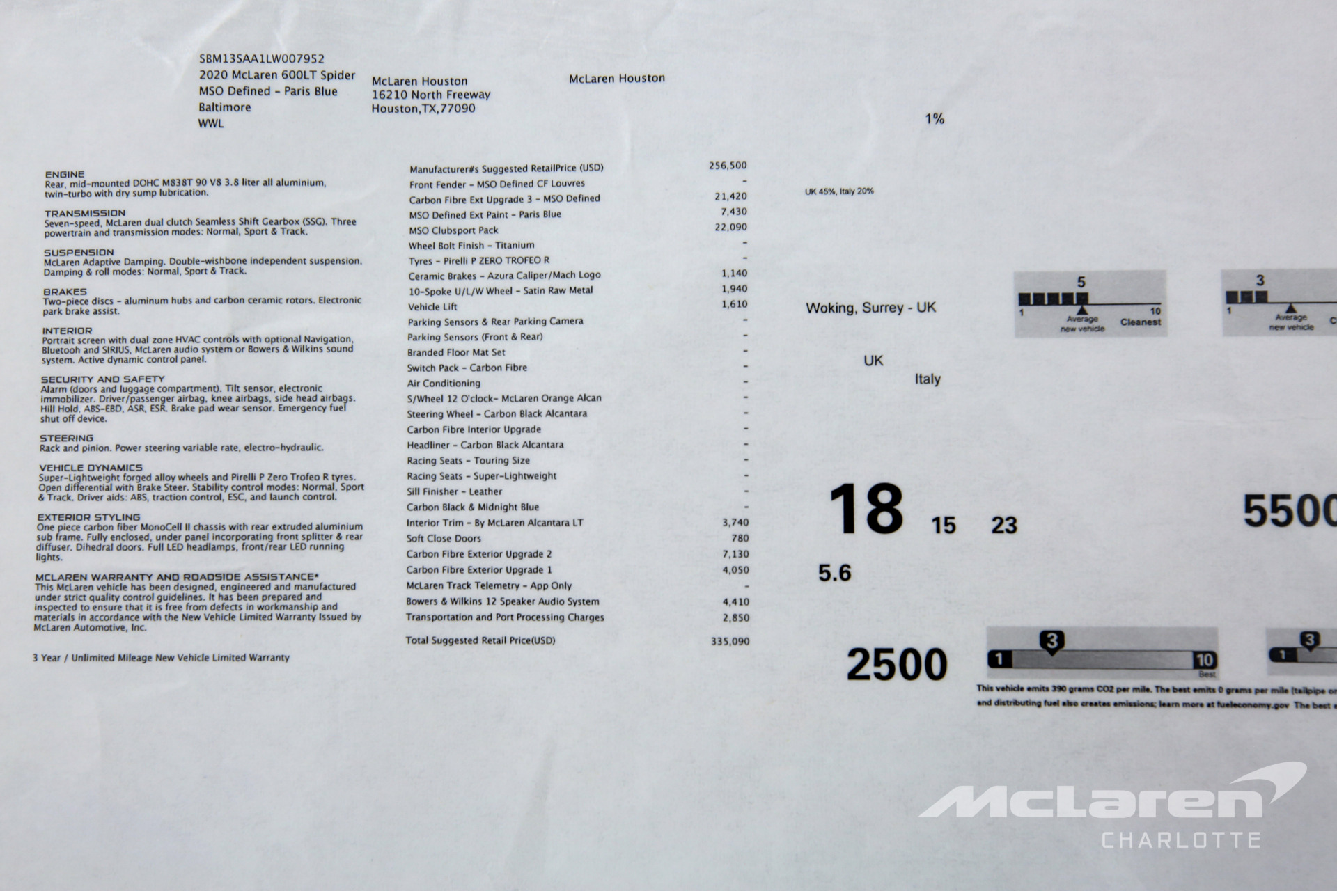 New 2020 McLaren 600LT Spider | Charlotte, NC