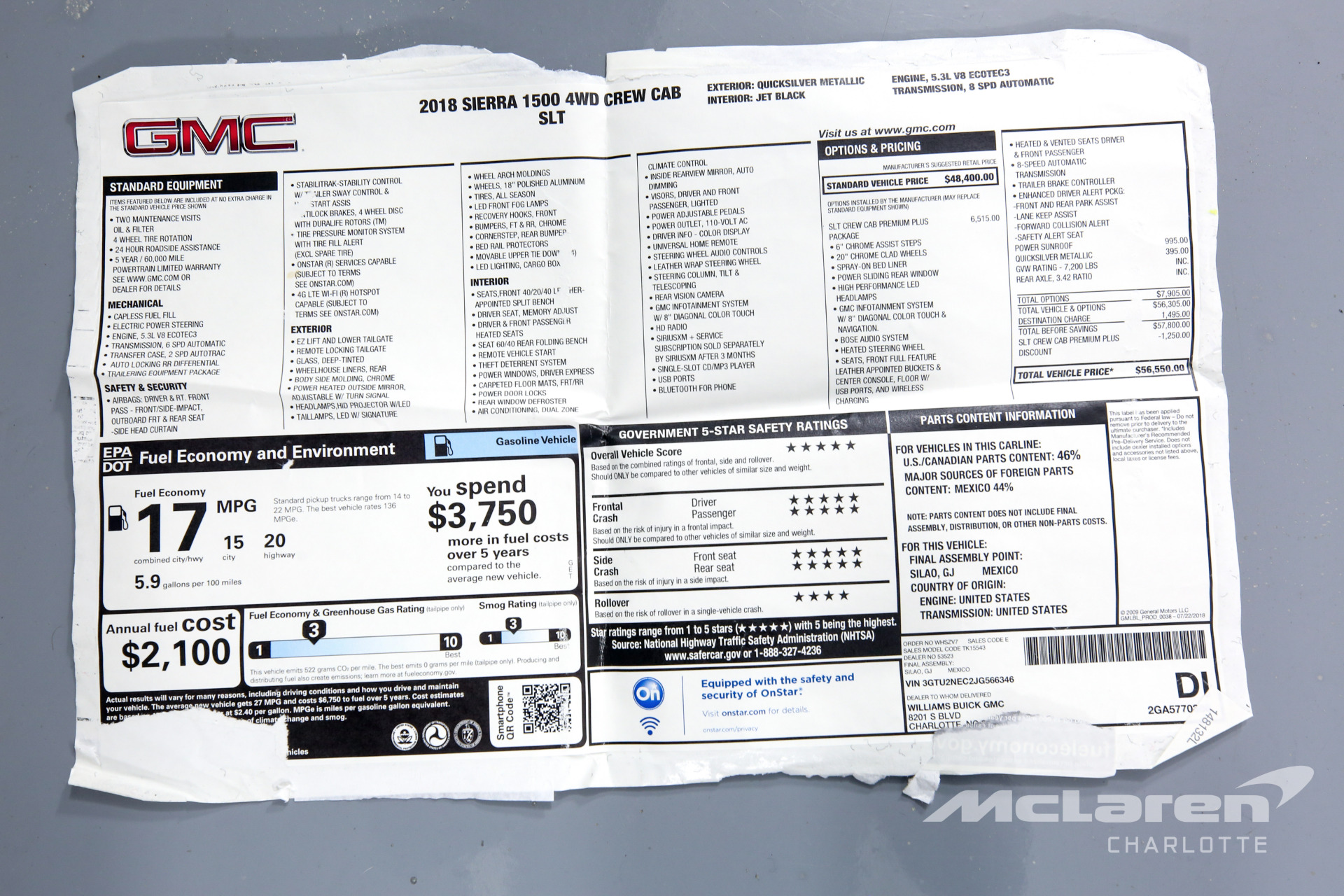 Used 2018 GMC Sierra 1500 SLT | Charlotte, NC