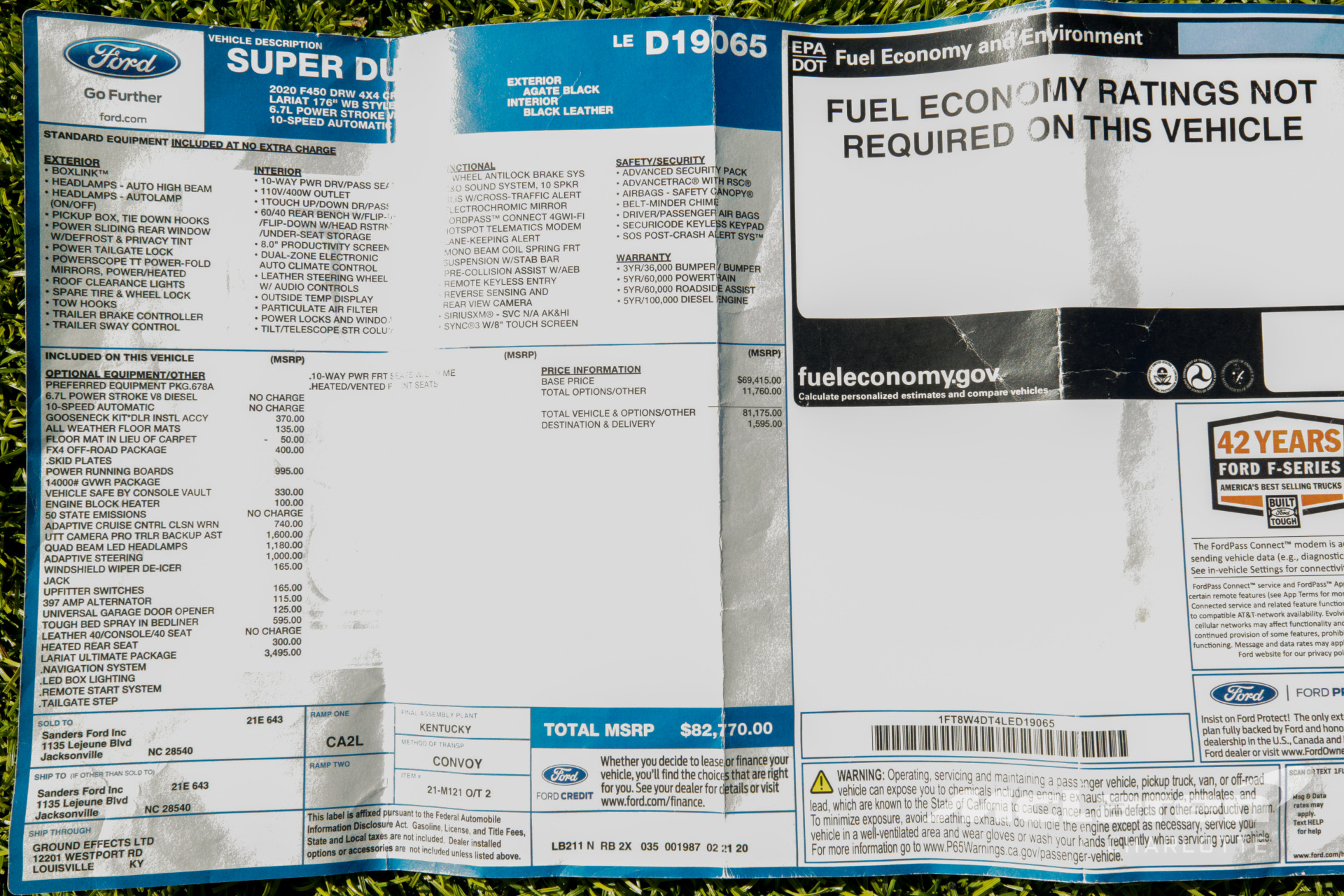 Used 2020 Ford F-450 Super Duty Lariat | Charlotte, NC