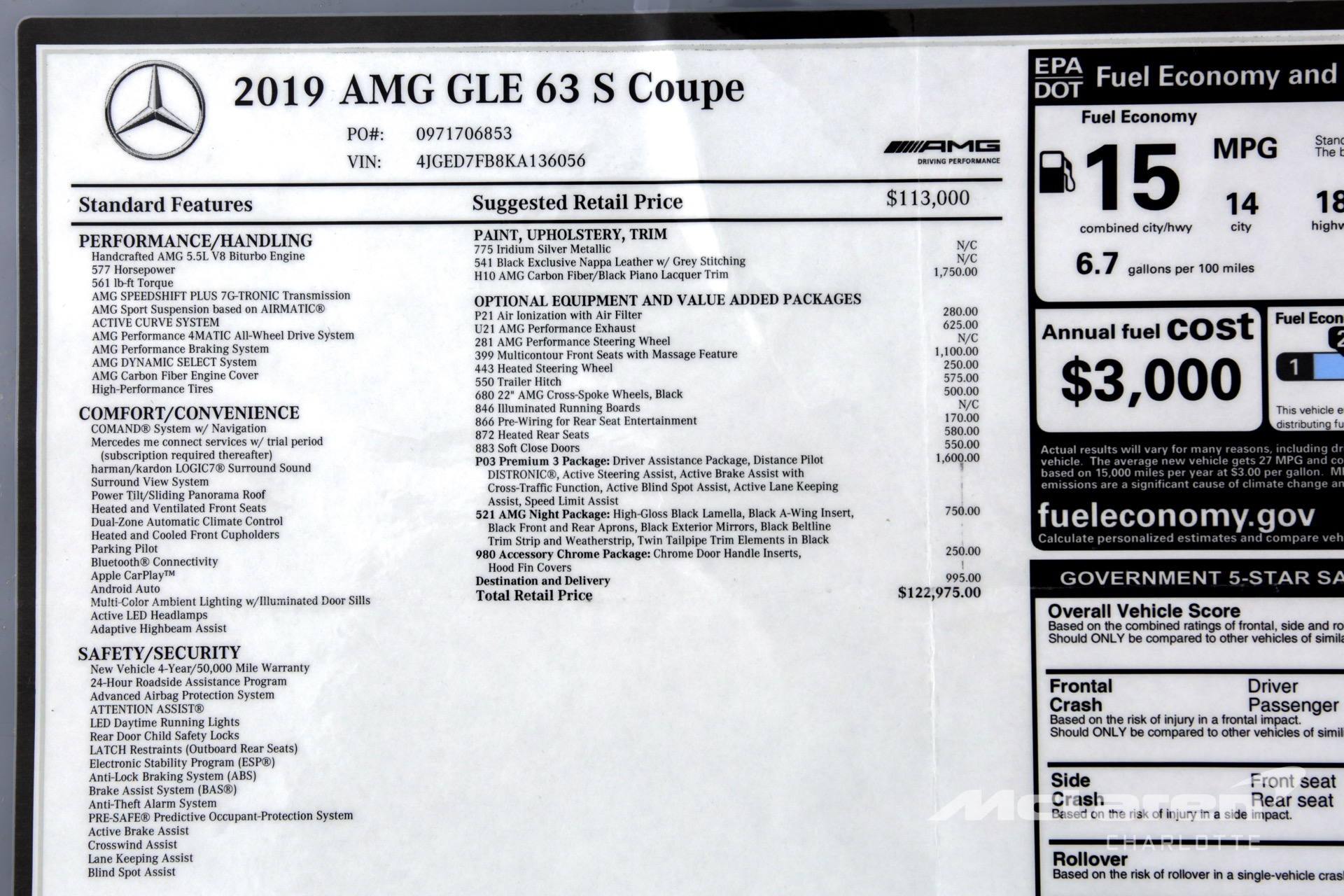 Used 2019 Mercedes-Benz GLE AMG GLE 63 S | Charlotte, NC