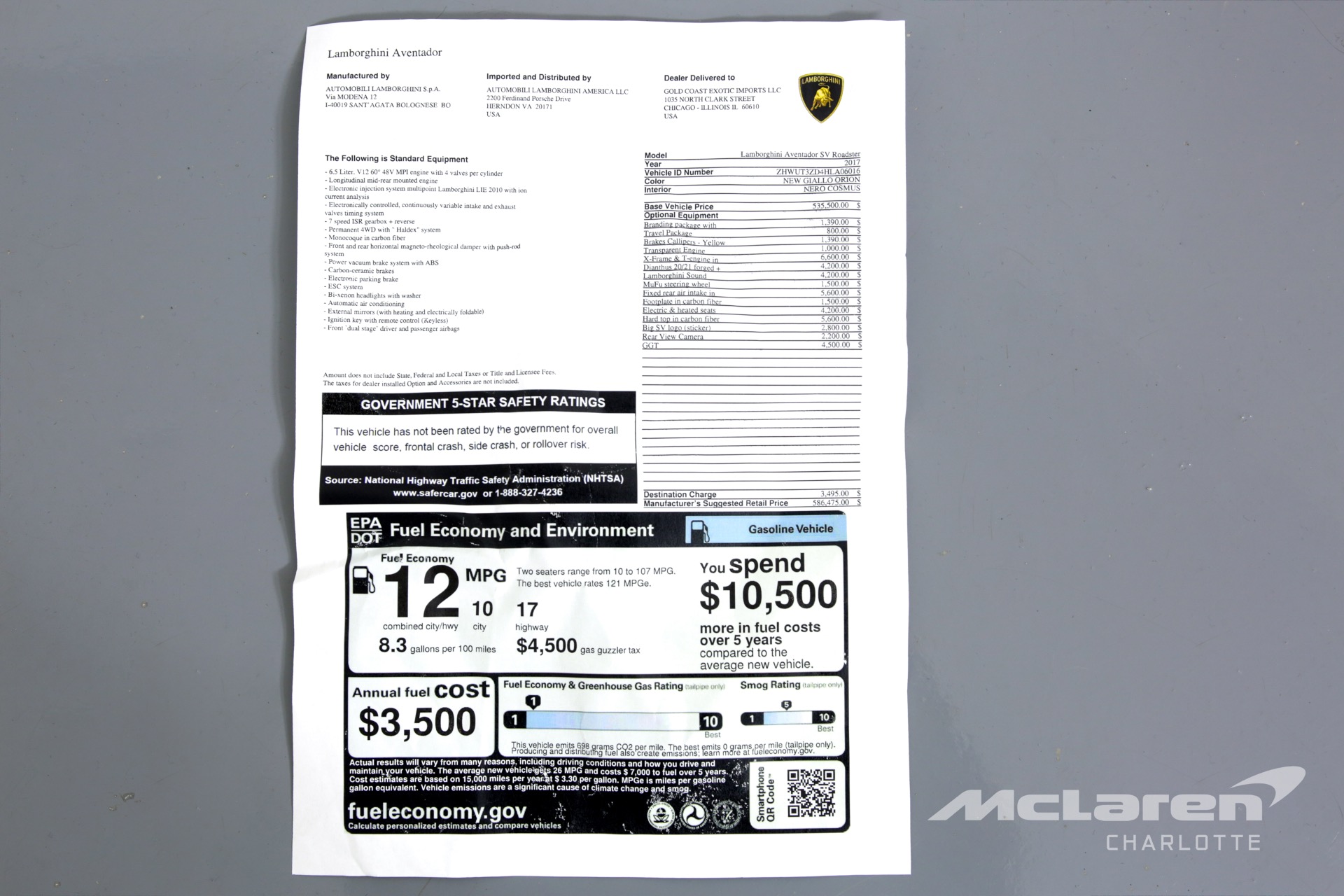 Used 2017 Lamborghini Aventador LP 750-4 SV | Charlotte, NC