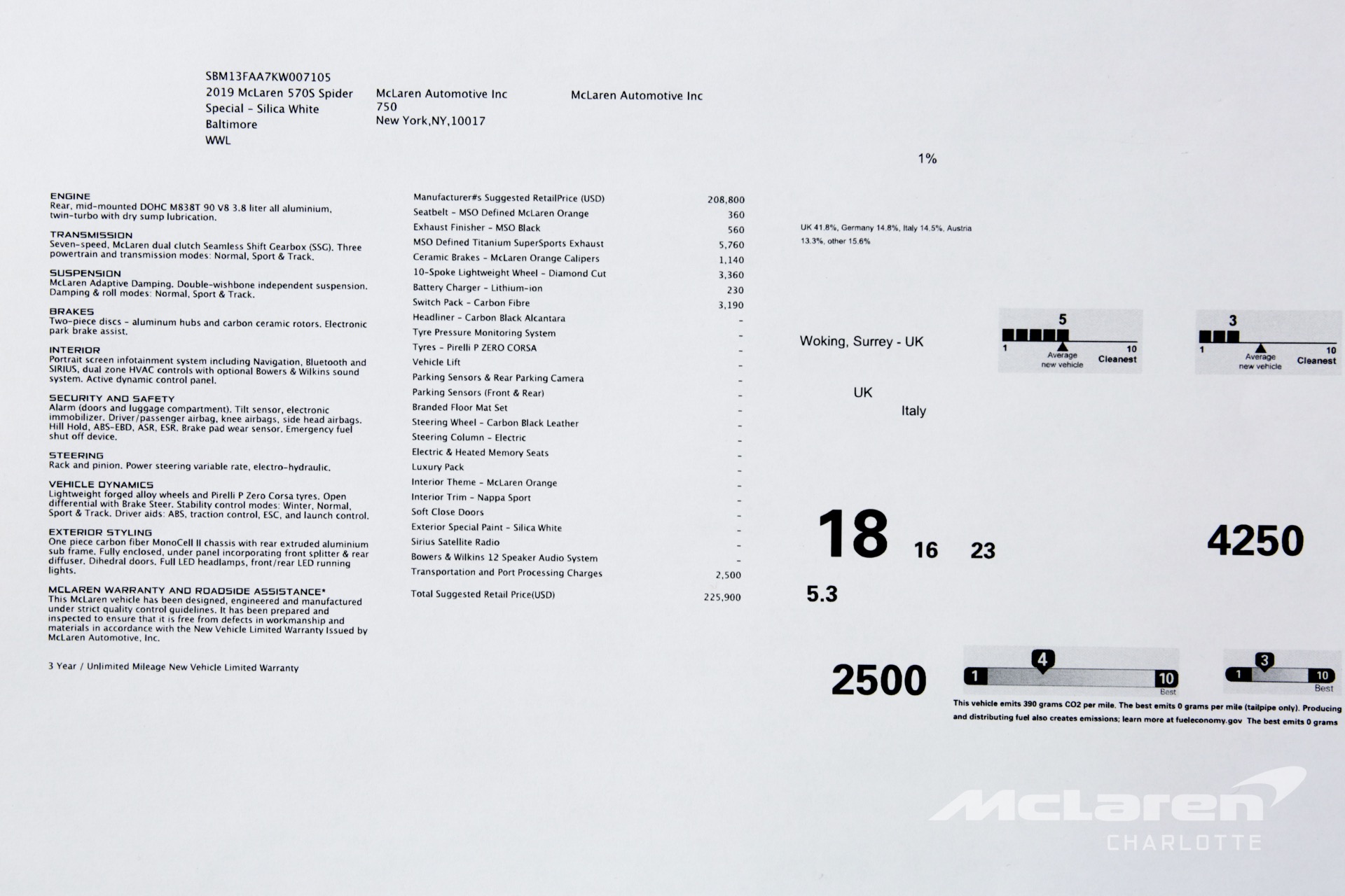 Used 2019 McLaren 570S Spider | Charlotte, NC