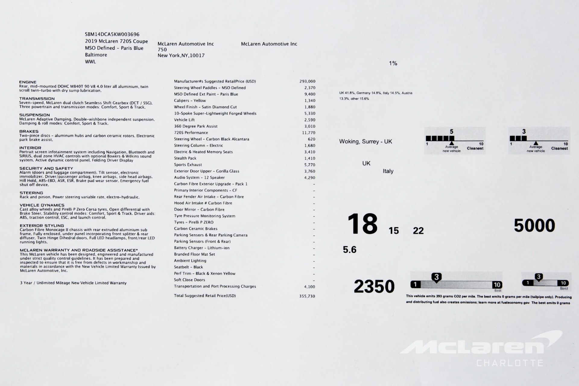 Used 2019 McLaren 720S Performance | Charlotte, NC