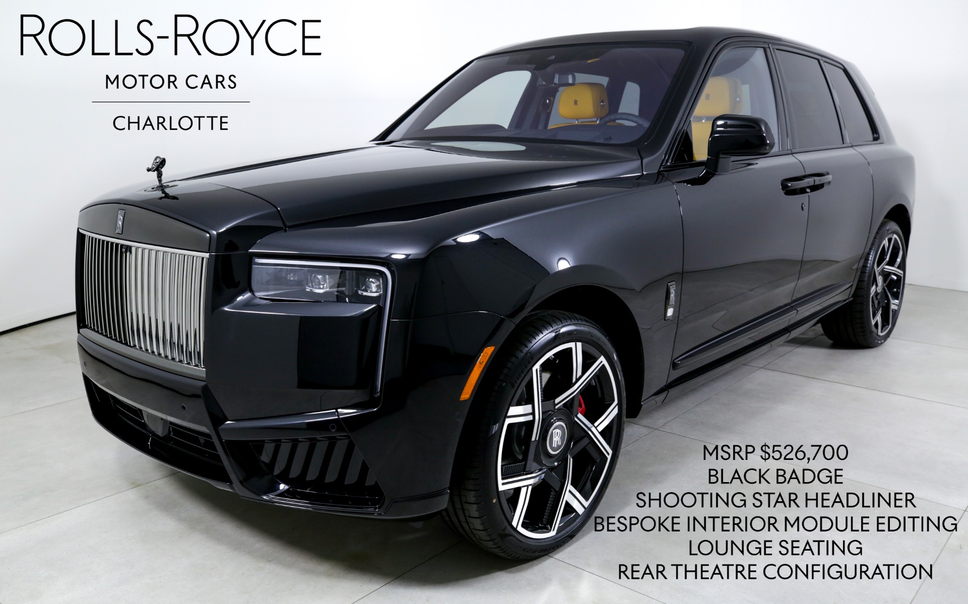 New 2025 Rolls-Royce Black Badge Cullinan | Charlotte, NC