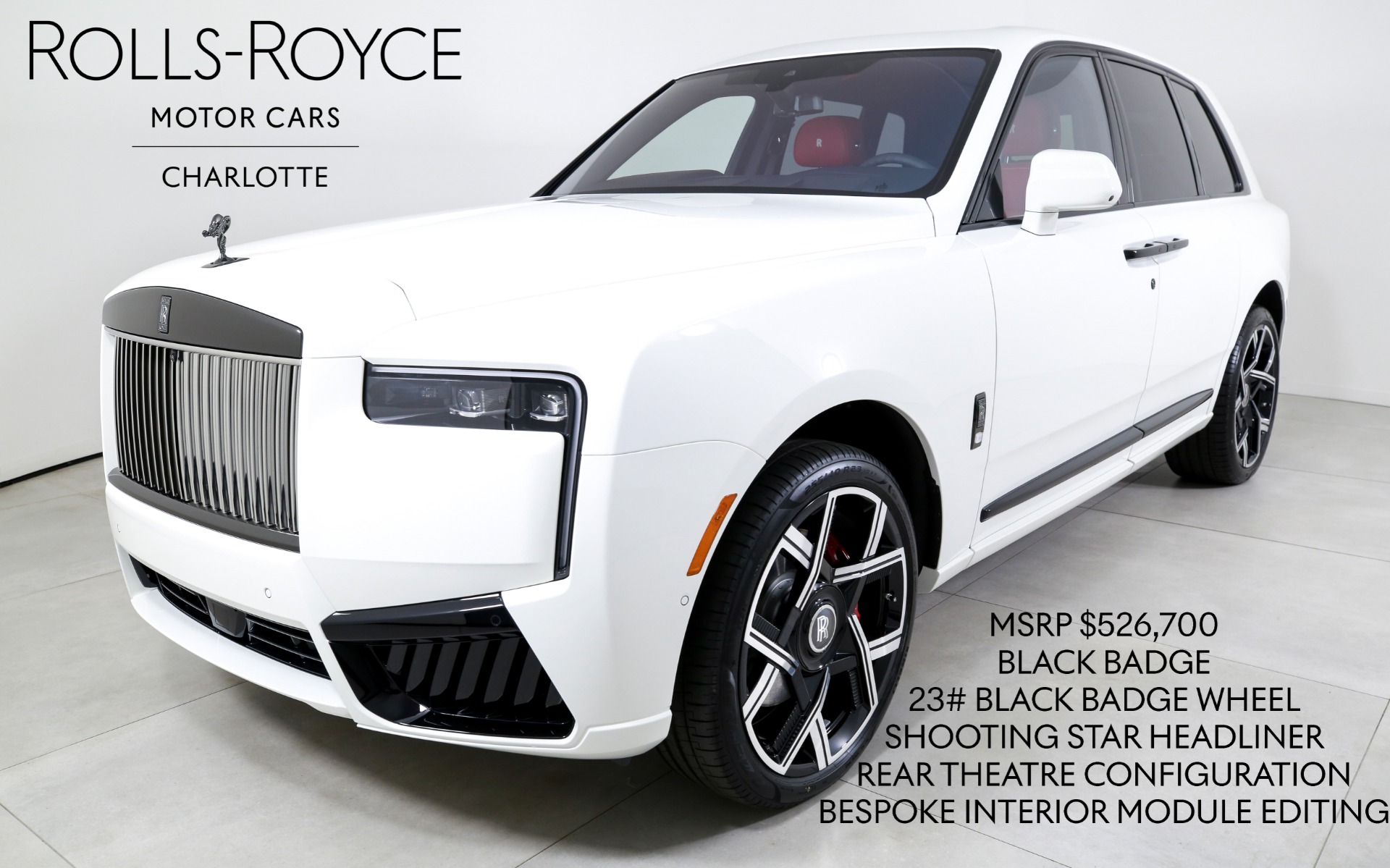 New 2025 Rolls-Royce Black Badge Cullinan  | Charlotte, NC