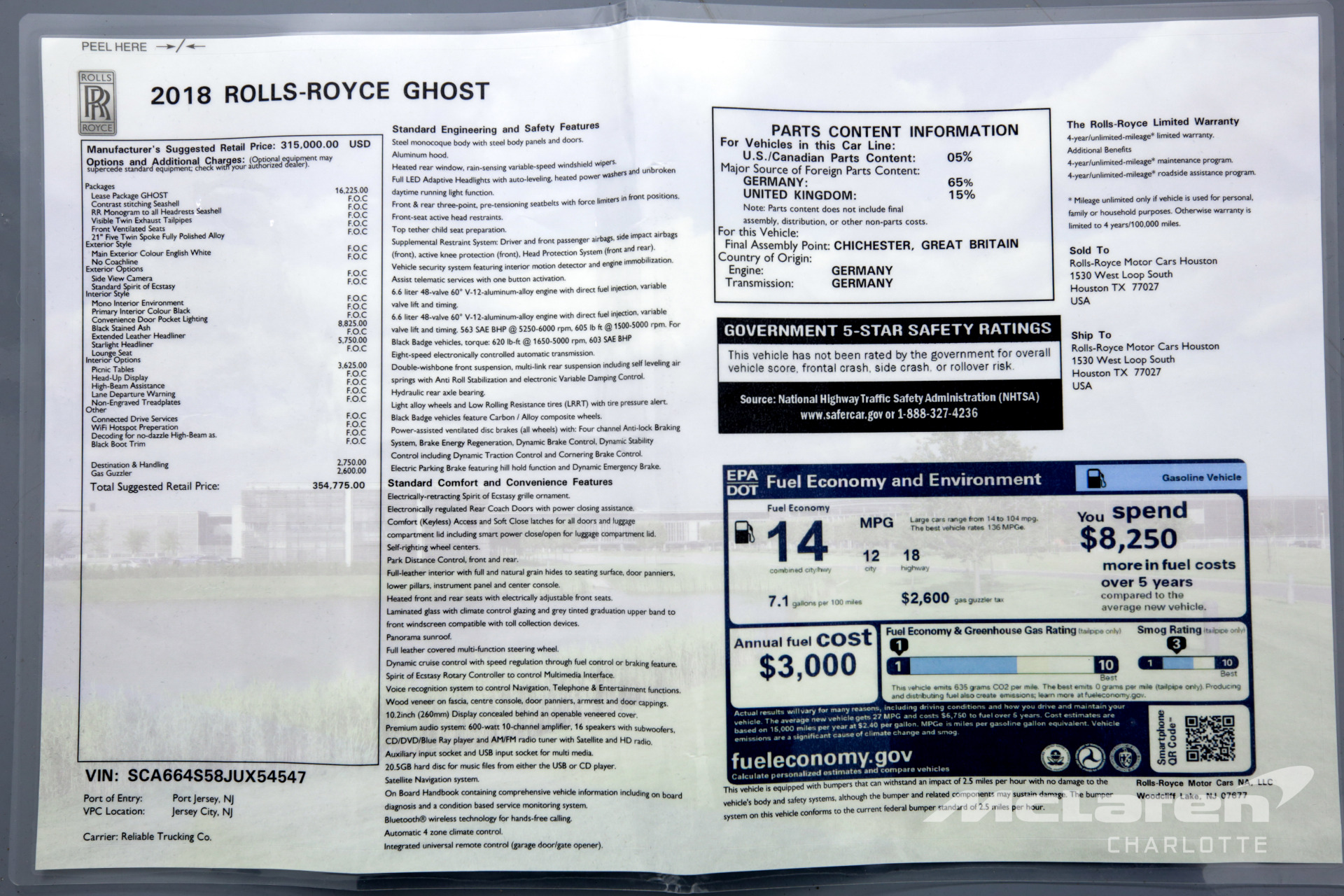 Used 2018 Rolls-Royce Ghost | Charlotte, NC