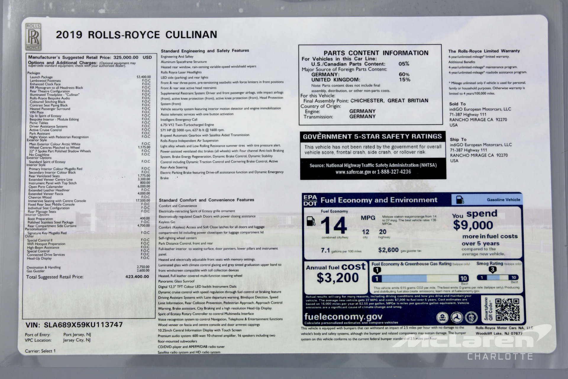 Used 2019 Rolls-Royce Cullinan | Charlotte, NC