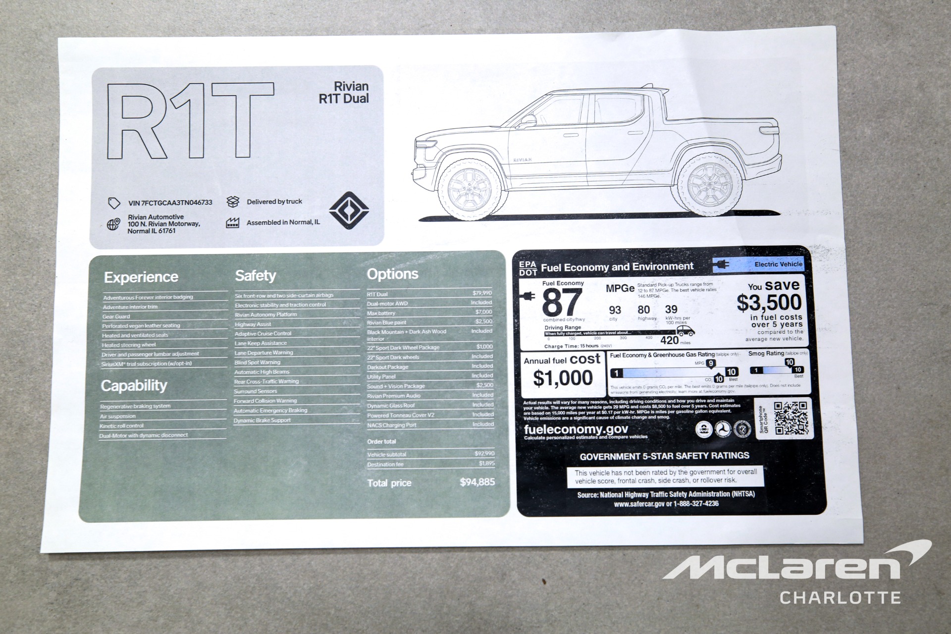 Used 2026 Rivian R1T Adventure | Charlotte, NC
