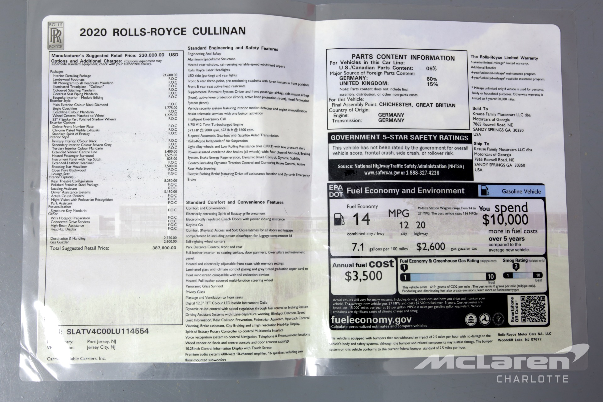 Used 2020 Rolls-Royce Cullinan | Charlotte, NC