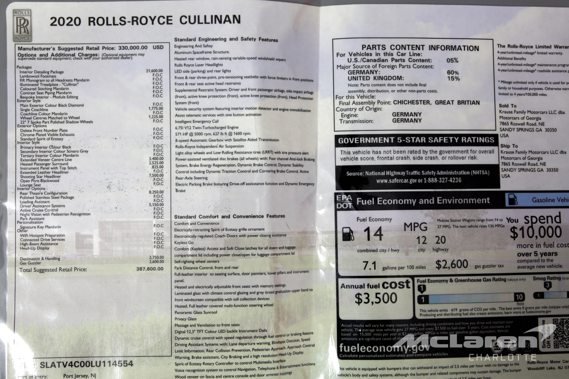 Used 2020 Rolls-Royce Cullinan | Charlotte, NC