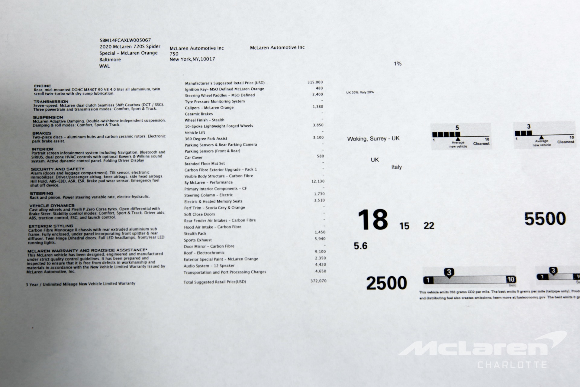 New 2020 McLaren 720S Spider | Charlotte, NC