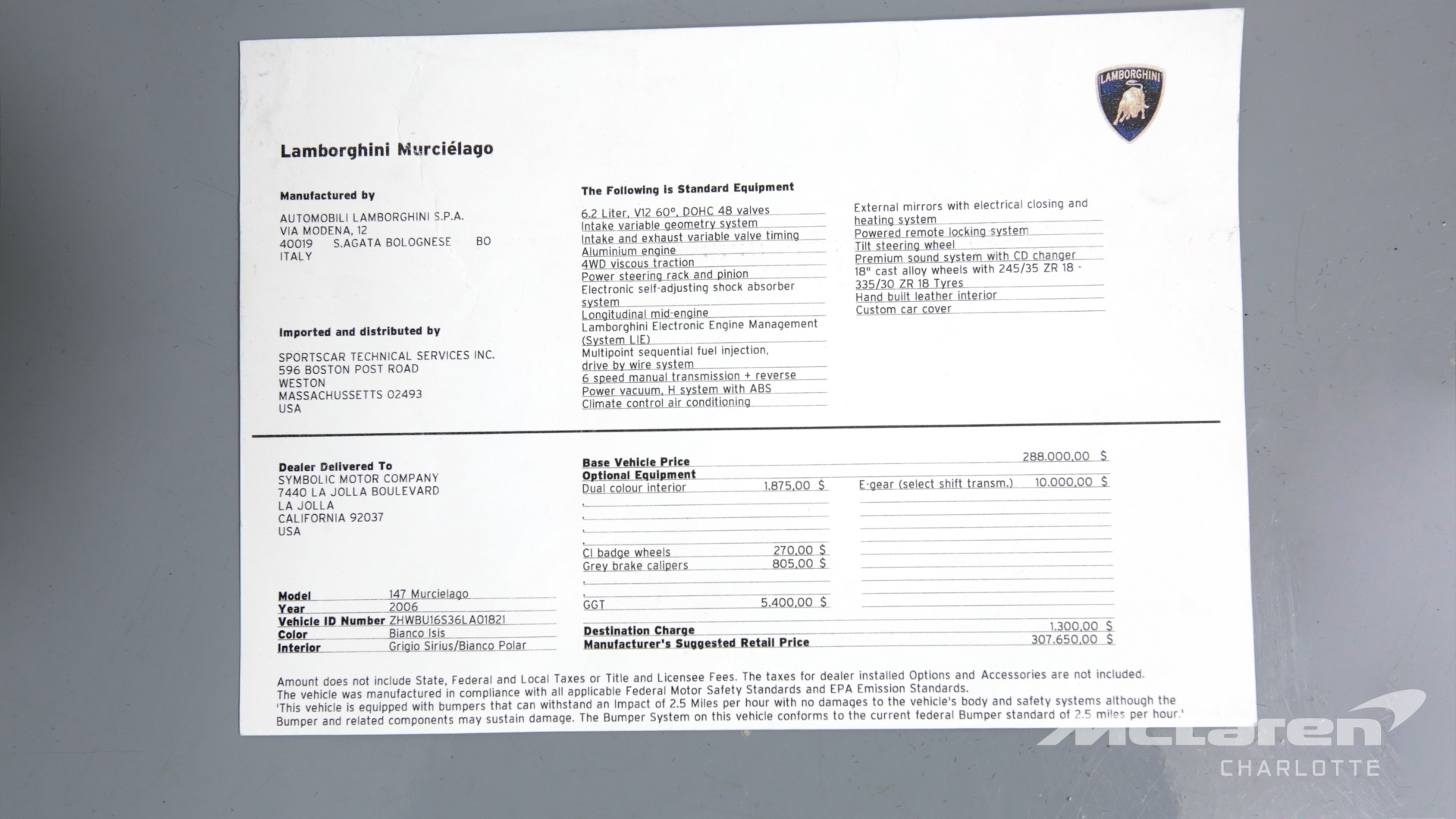 Used 2006 Lamborghini Murcielago | Charlotte, NC