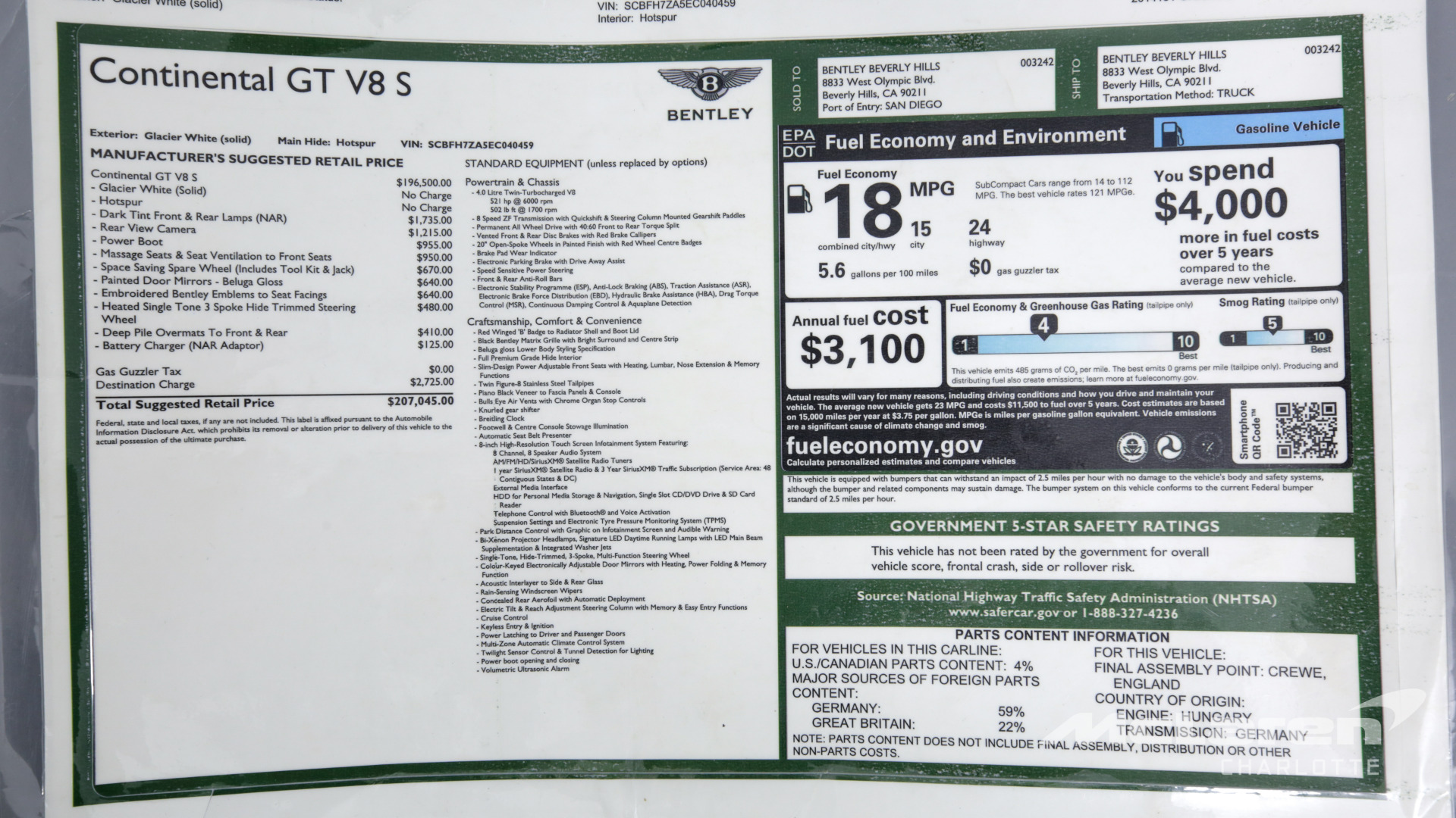 Used 2014 Bentley Continental GT V8 S | Charlotte, NC