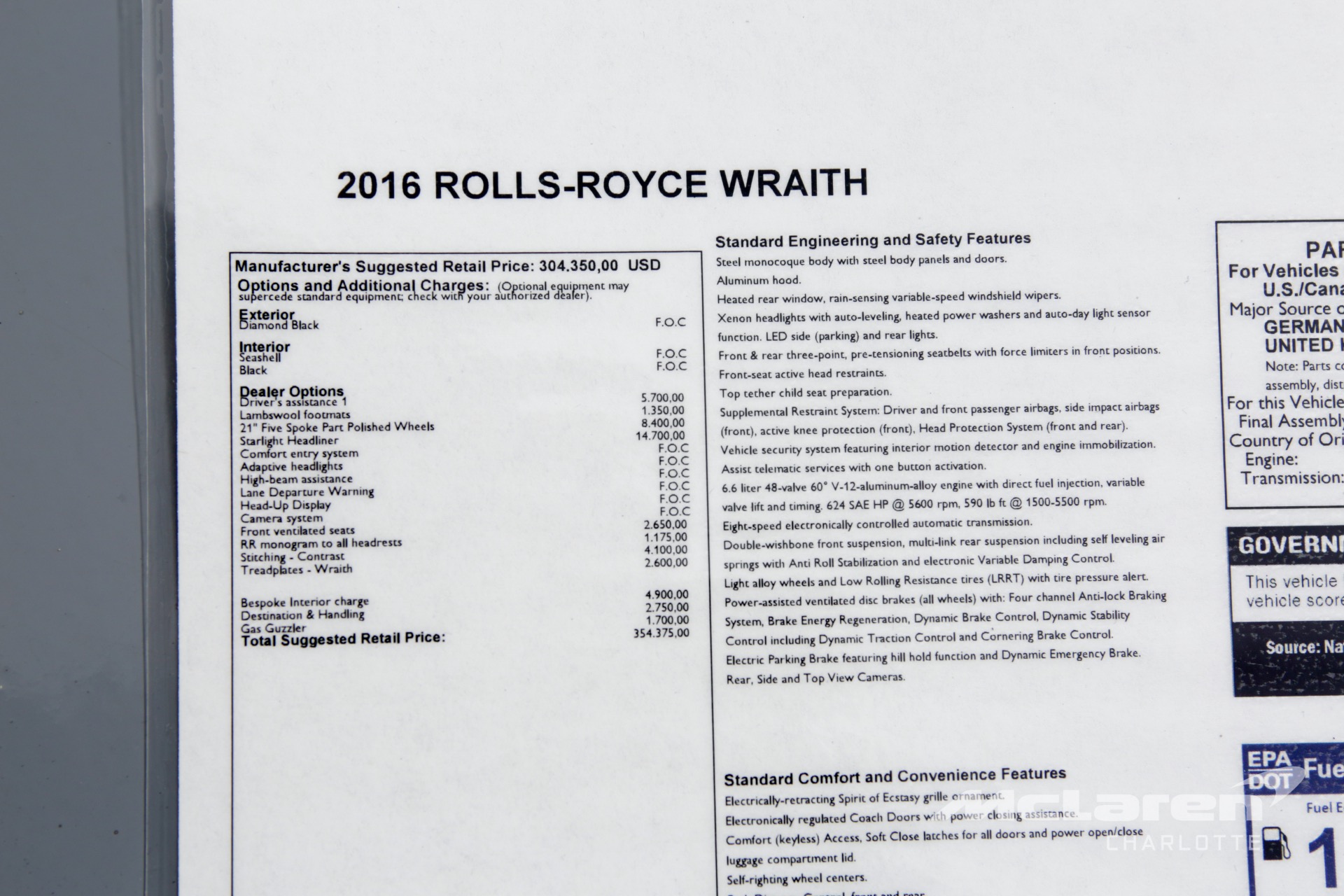 Used 2016 Rolls-Royce Wraith | Charlotte, NC