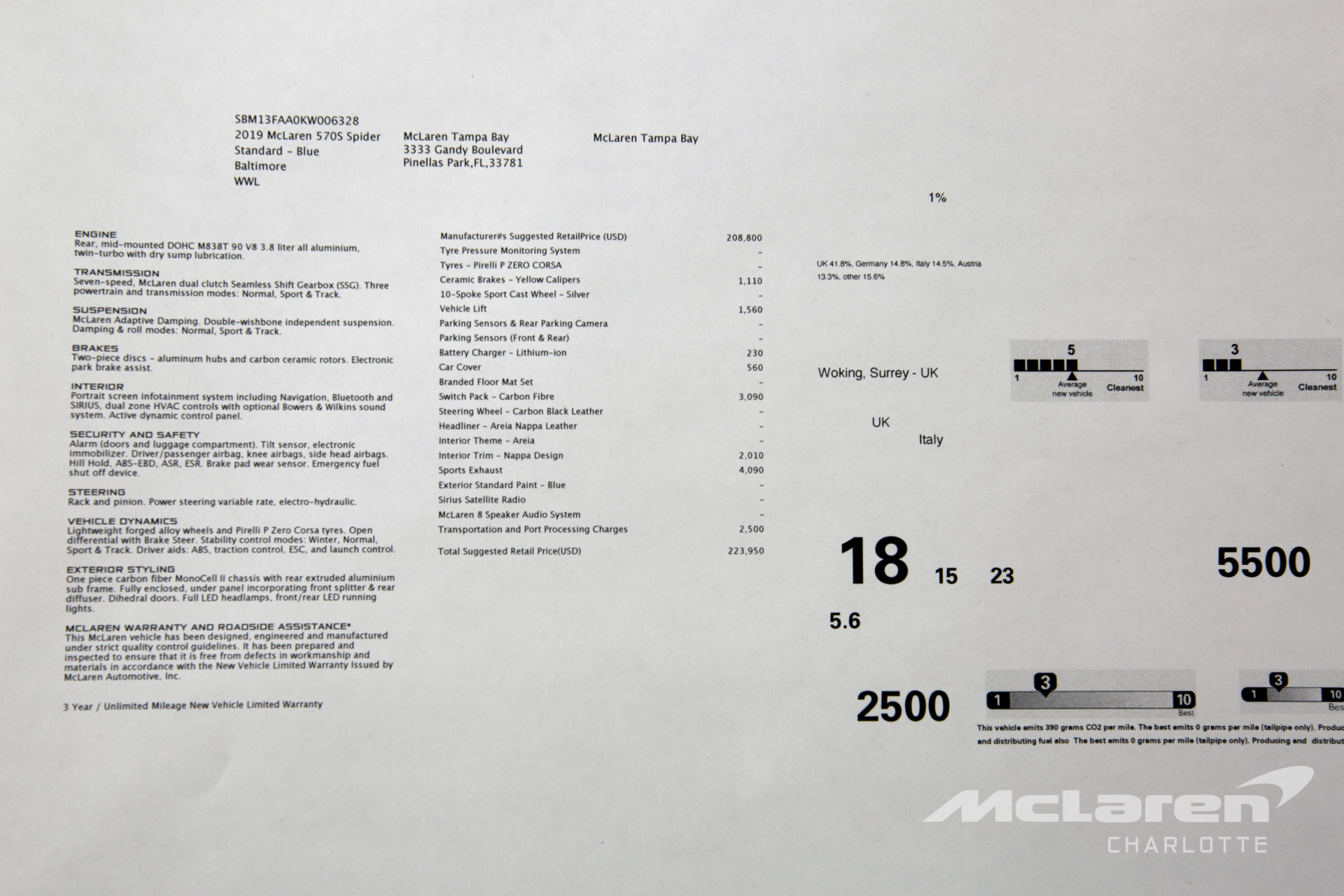 Used 2019 McLaren 570S Spider | Charlotte, NC