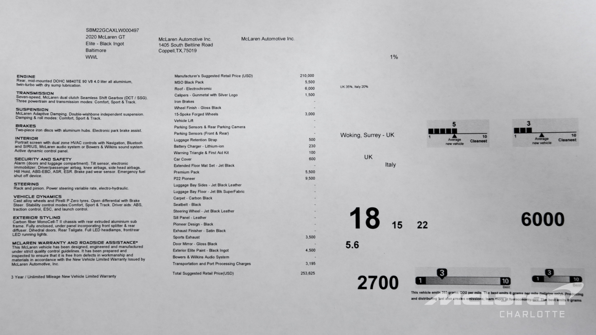 Used 2020 McLaren GT Base | Charlotte, NC