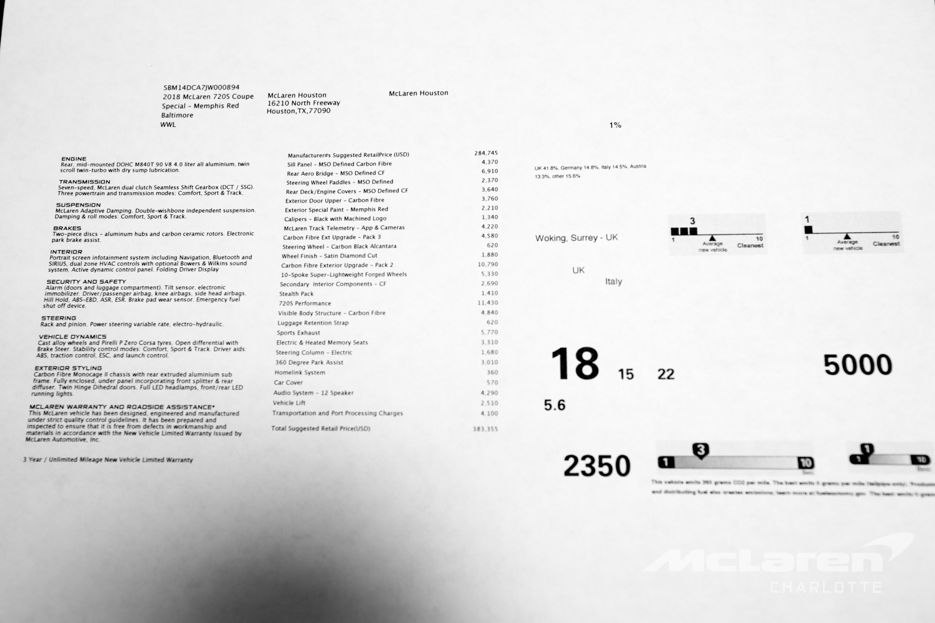 Used 2018 McLaren 720S Performance | Charlotte, NC