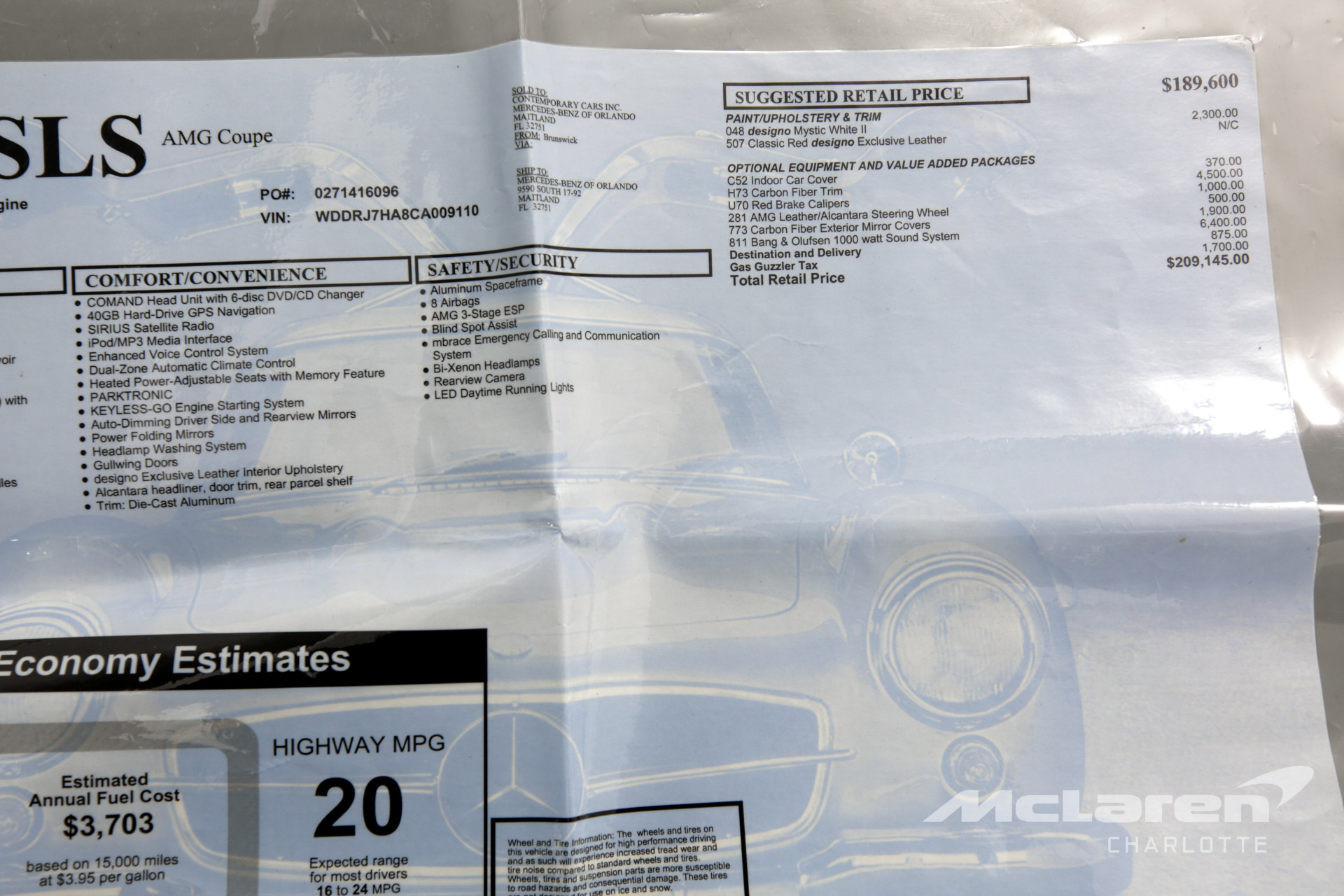 Used 2012 Mercedes-Benz SLS AMG | Charlotte, NC