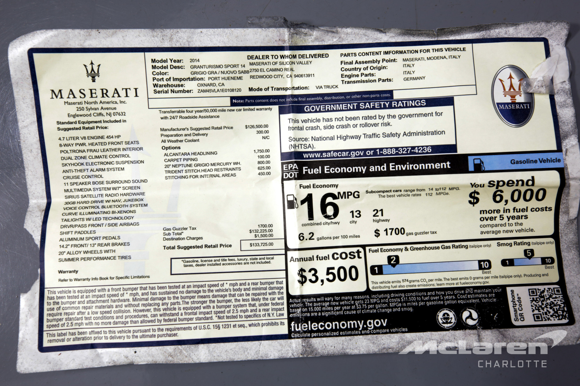 Used 2014 Maserati GranTurismo Sport | Charlotte, NC